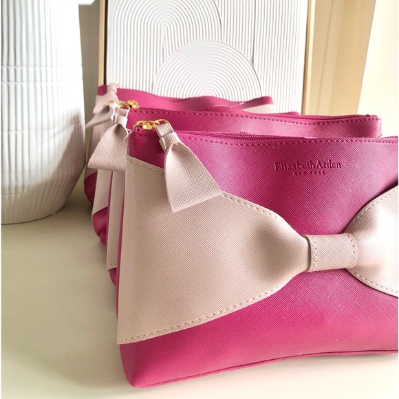 Elizabeth Arden Set of 4 four Matching clutches makeup bags small purse pink - Picture 11 of 14
